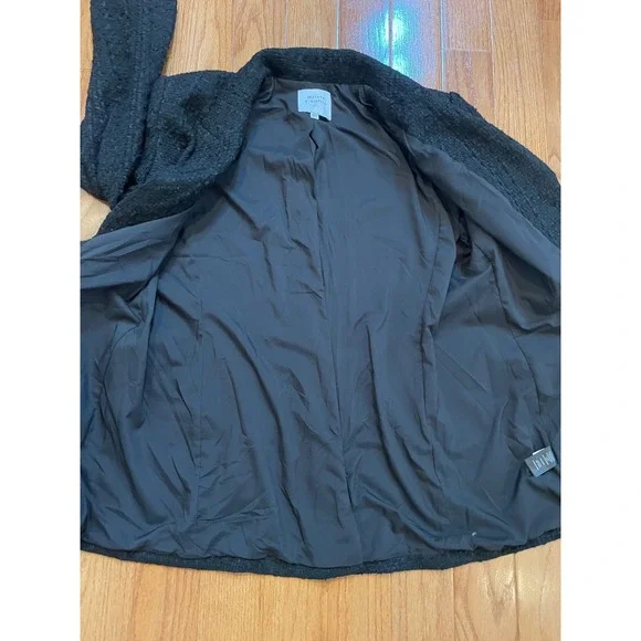 Maison d'Amélie Paris Black Tweed‎ Blazer Gold Button Classic Tailored Jacket L - Picture 11 of 11